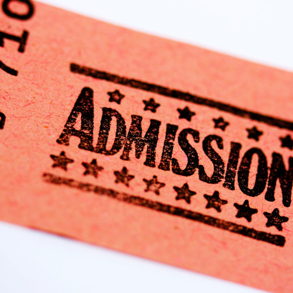 Single Admission Ticket For A Show Or Movie